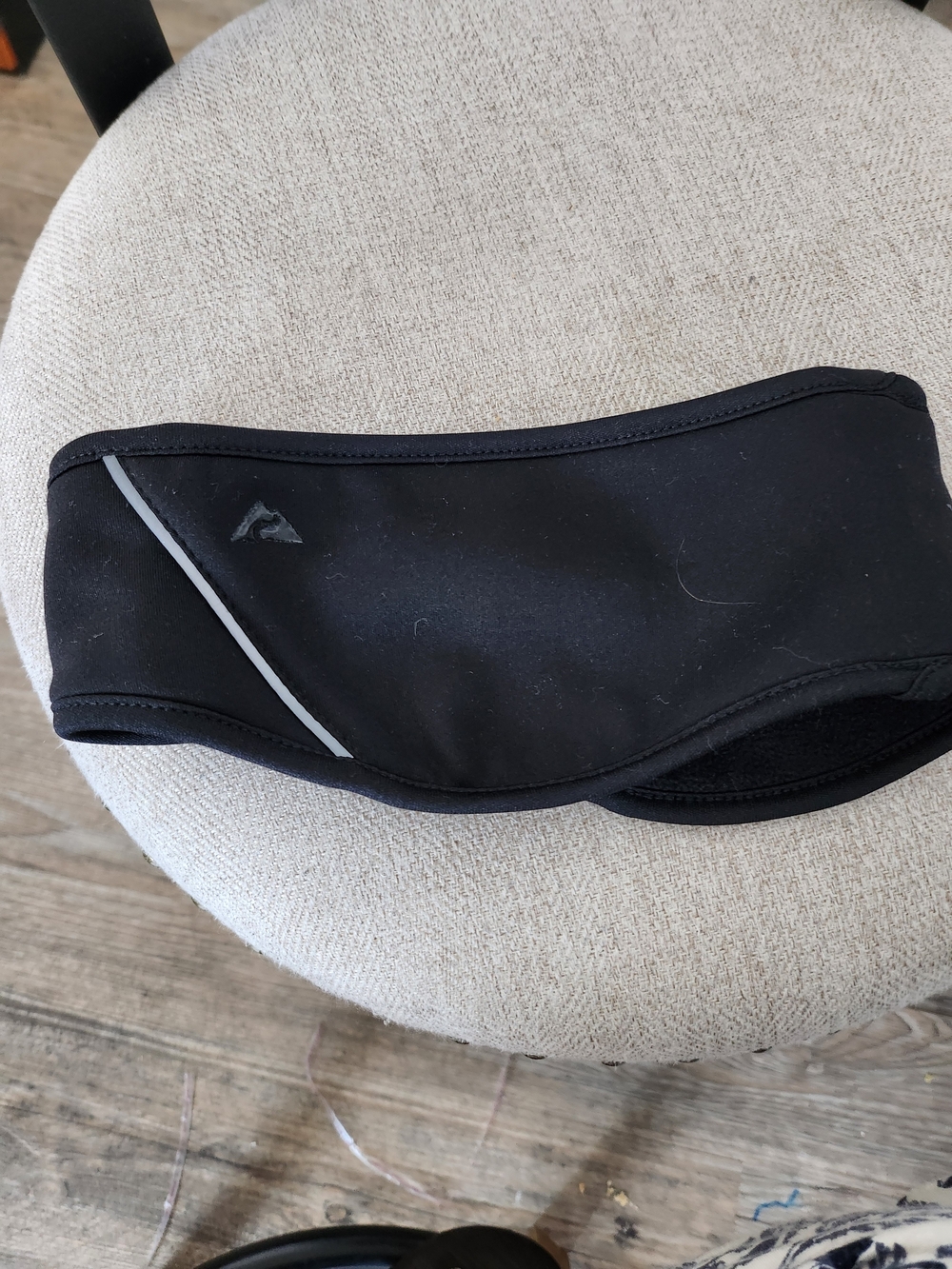 Ozark Black Fleece-Lined Ear Warmer Headband